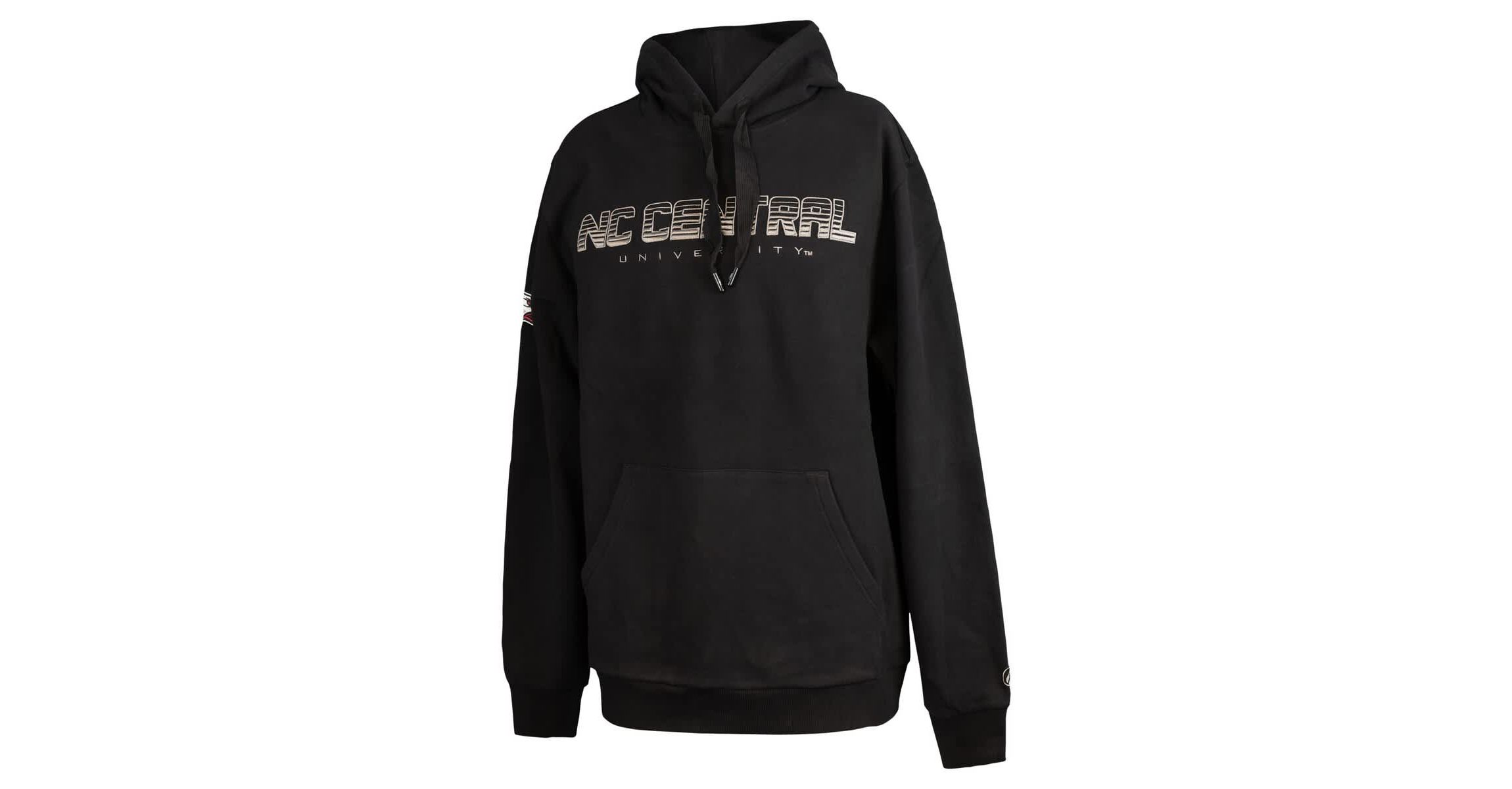 NC Central Eagles NCAA North Carolina Central Eagles Puff Print Sliced Pullover Hoodie