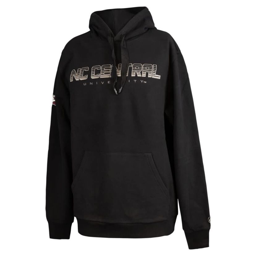 NC Central Eagles NCAA North Carolina Central Eagles Puff Print Sliced Pullover Hoodie