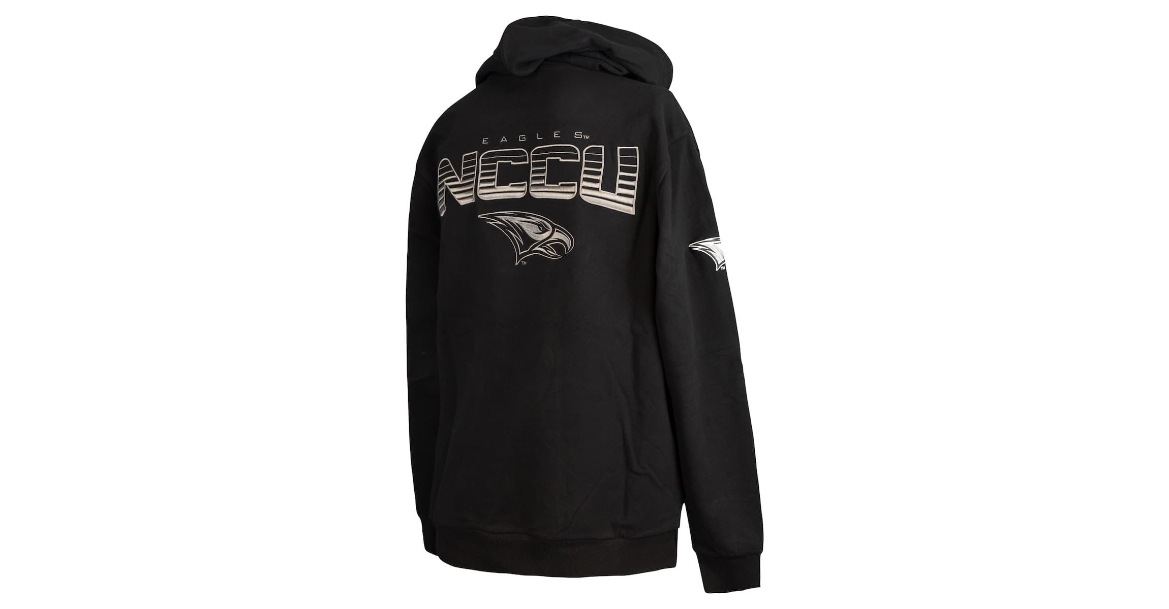 NC Central Eagles NCAA North Carolina Central Eagles Puff Print Sliced Pullover Hoodie