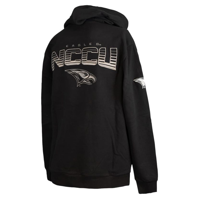 NC Central Eagles NCAA North Carolina Central Eagles Puff Print Sliced Pullover Hoodie