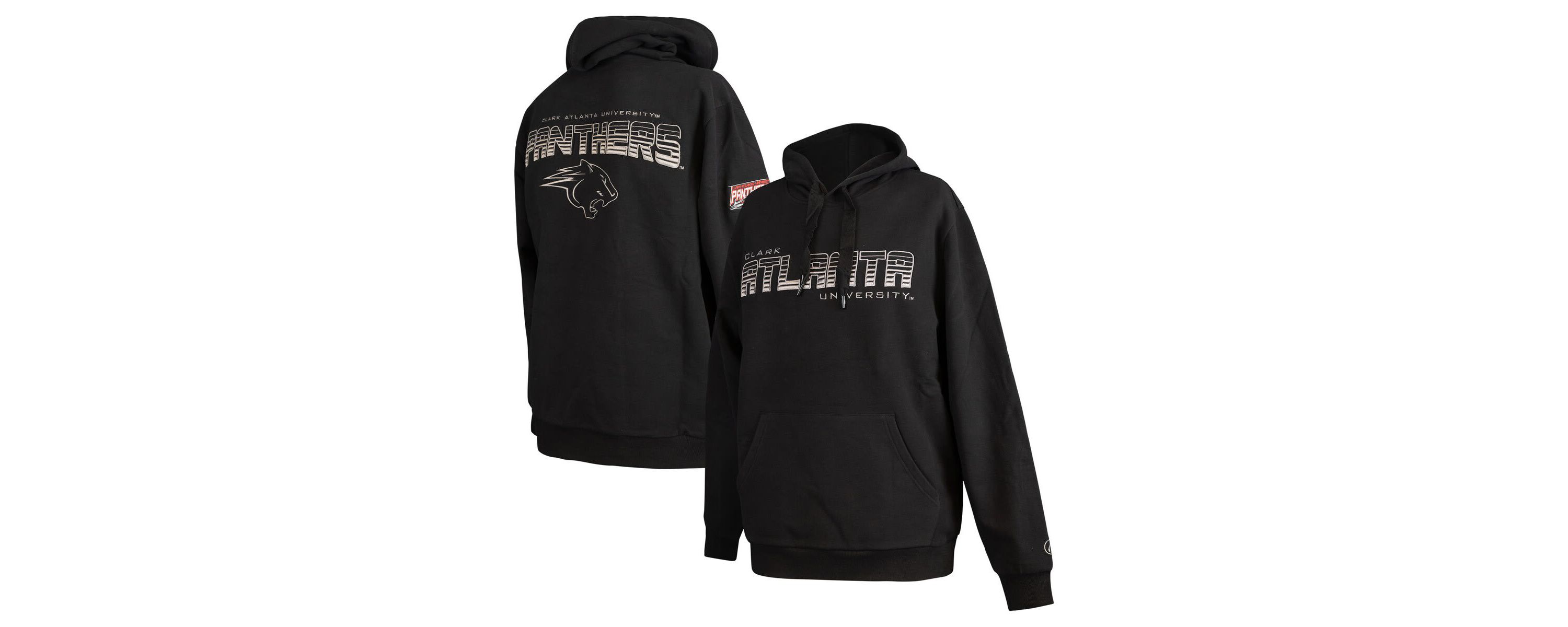 Clark Atlanta Panthers NCAA Clark Atlanta University Panthers Puff Print Sliced Pullover Hoodie