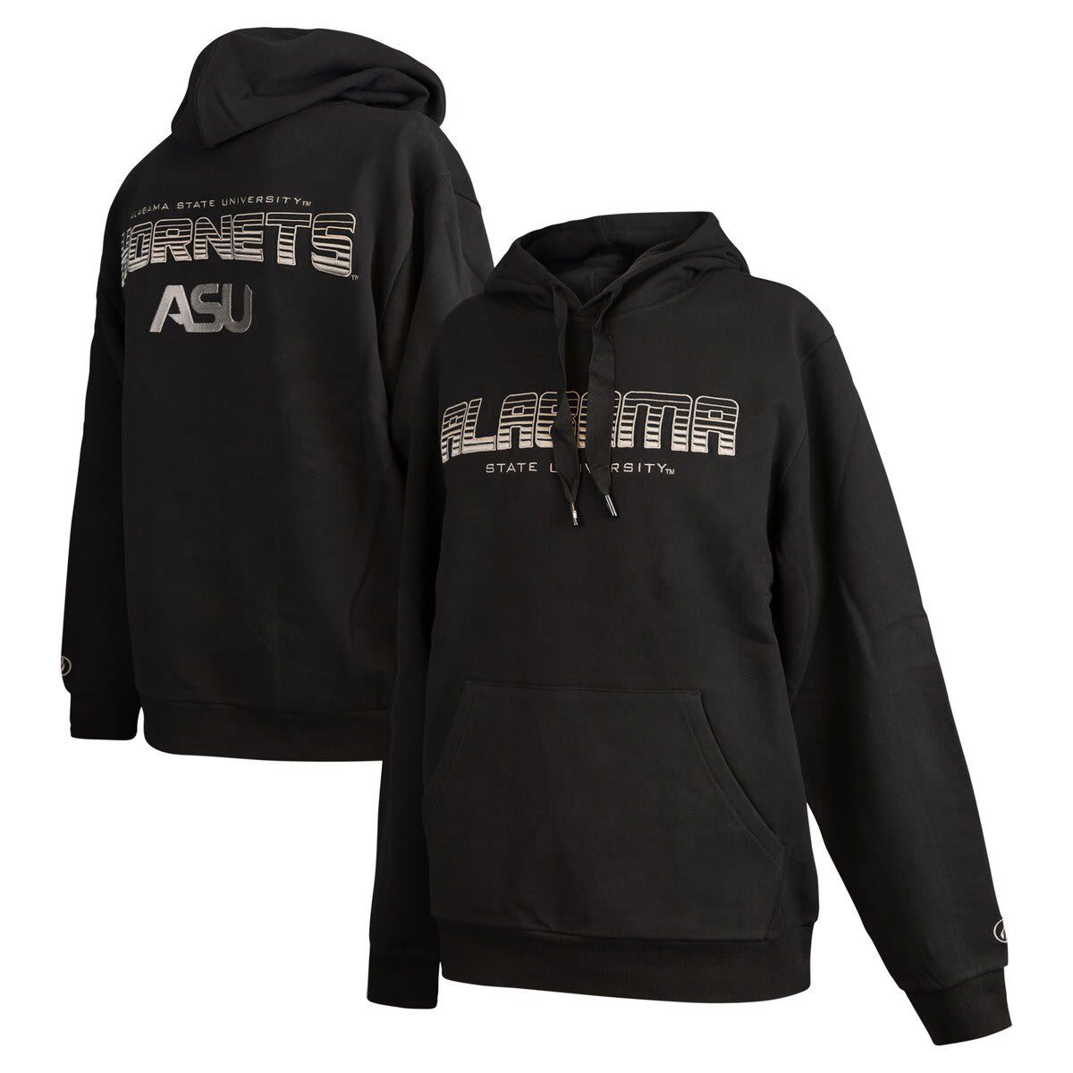 NCAA Alabama State Hornets Puff Print Sliced Pullover Hoodie