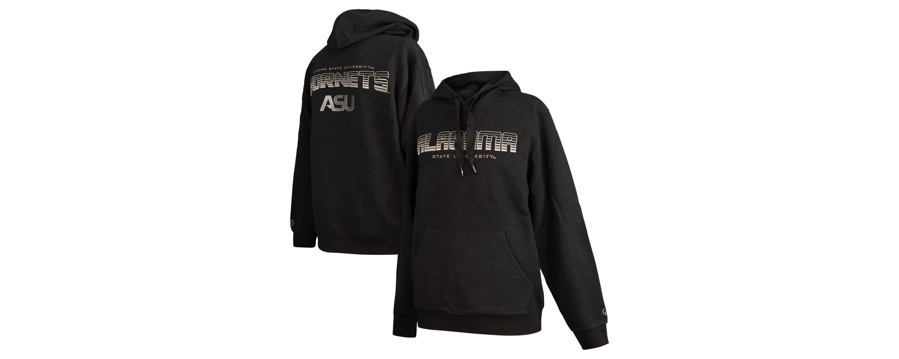 NCAA Alabama State Hornets Puff Print Sliced Pullover Hoodie