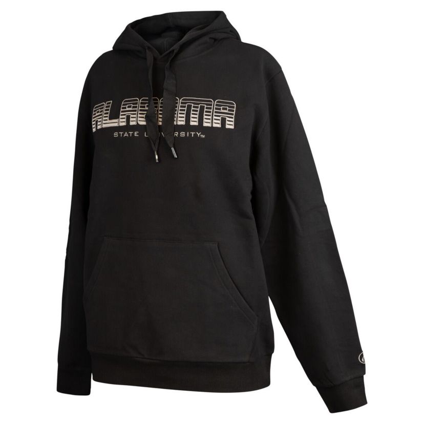 NCAA Alabama State Hornets Puff Print Sliced Pullover Hoodie