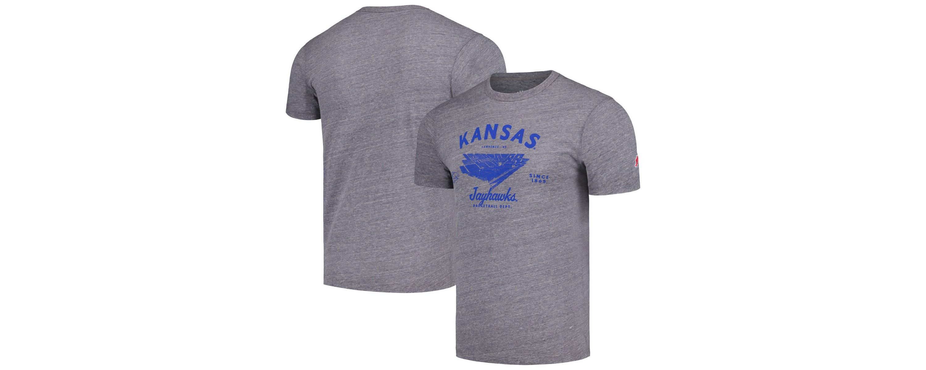 NCAA Kansas Jayhawks Stadium Victory Falls Tri-Blend T-Shirt