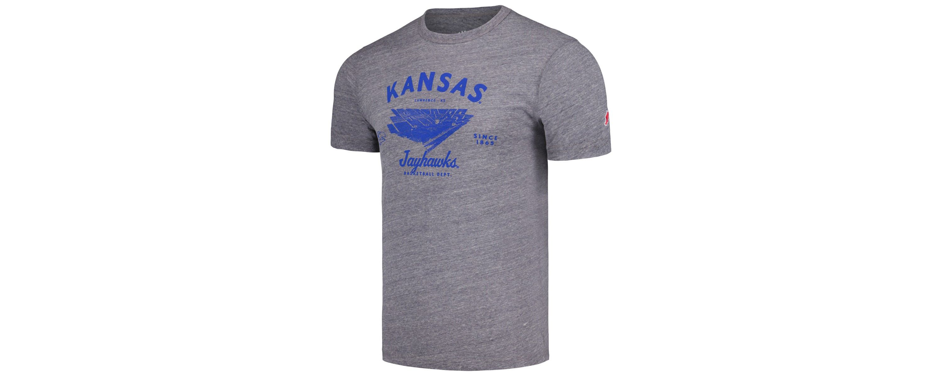 NCAA Kansas Jayhawks Stadium Victory Falls Tri-Blend T-Shirt
