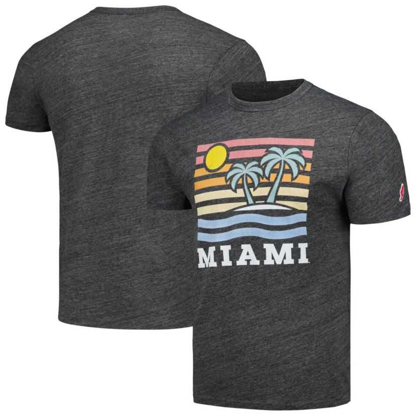 Miami (FL) Hurricanes NCAA Miami Hurricanes Hyper Local Victory Falls Tri-Blend T-Shirt