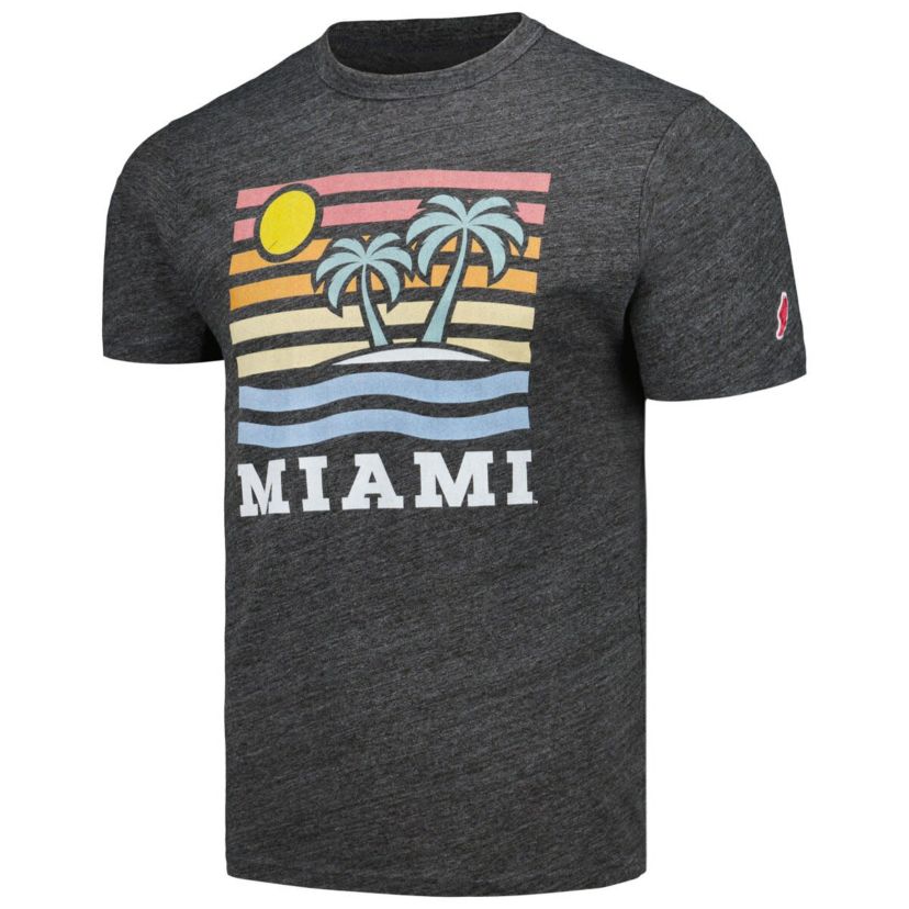 Miami (FL) Hurricanes NCAA Miami Hurricanes Hyper Local Victory Falls Tri-Blend T-Shirt