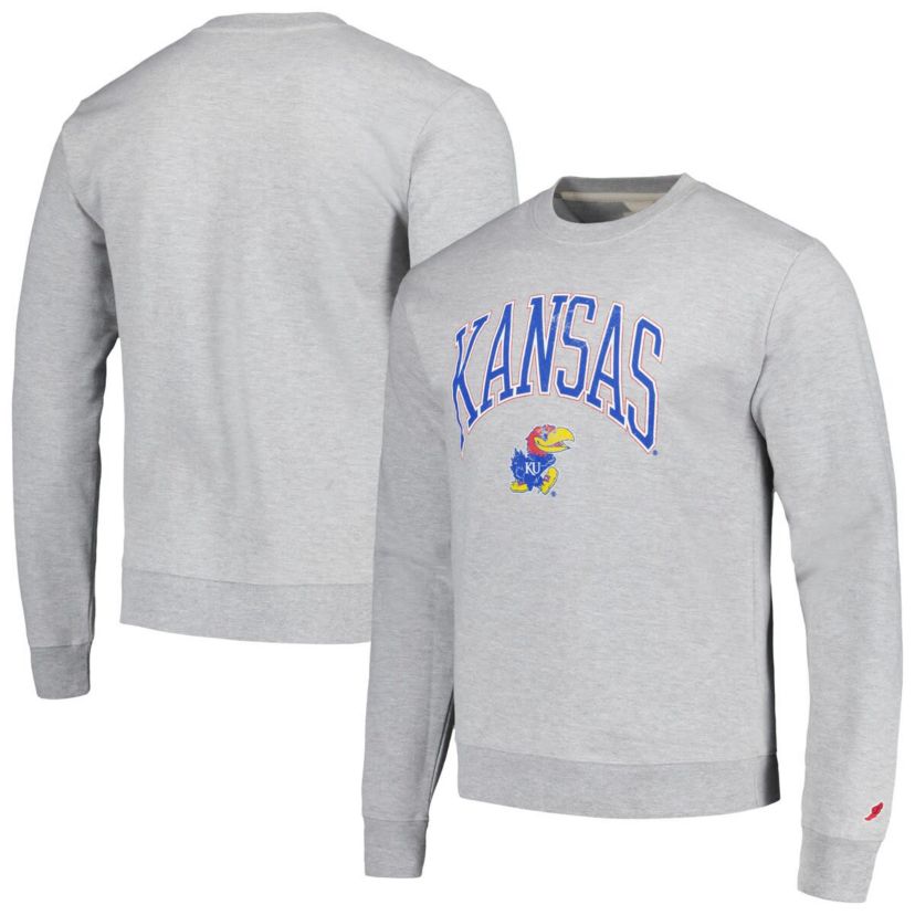 NCAA Kansas Jayhawks Tall Arch Essential Pullover Sweatshirt