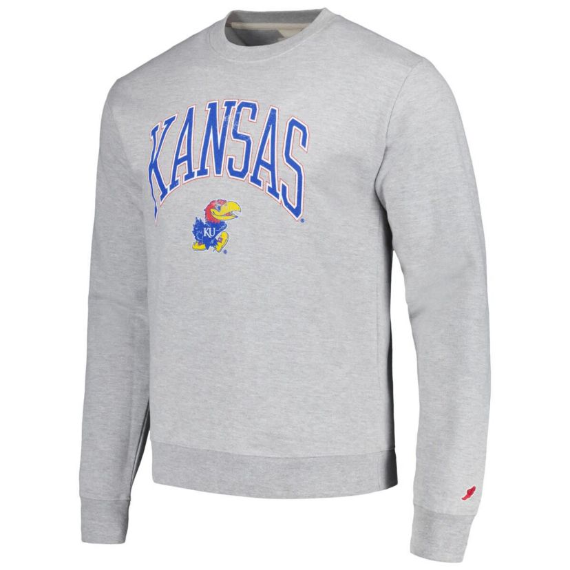 NCAA Kansas Jayhawks Tall Arch Essential Pullover Sweatshirt