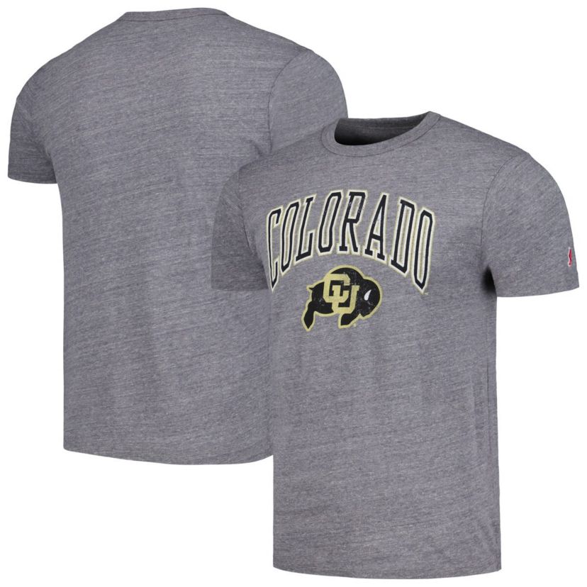 NCAA Colorado Buffaloes Tall Arch Victory Falls Tri-Blend T-Shirt