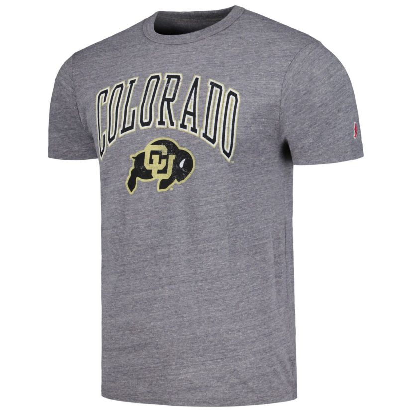 NCAA Colorado Buffaloes Tall Arch Victory Falls Tri-Blend T-Shirt