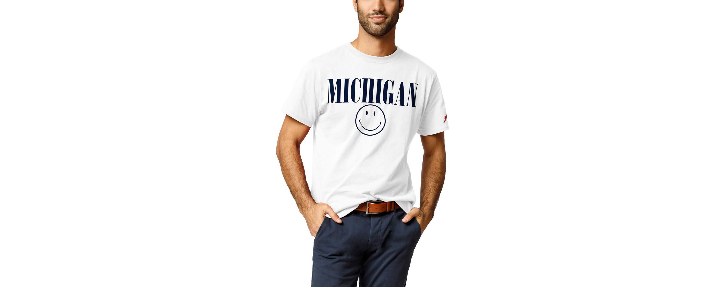 NCAA Michigan Wolverines Smiley All American T-Shirt