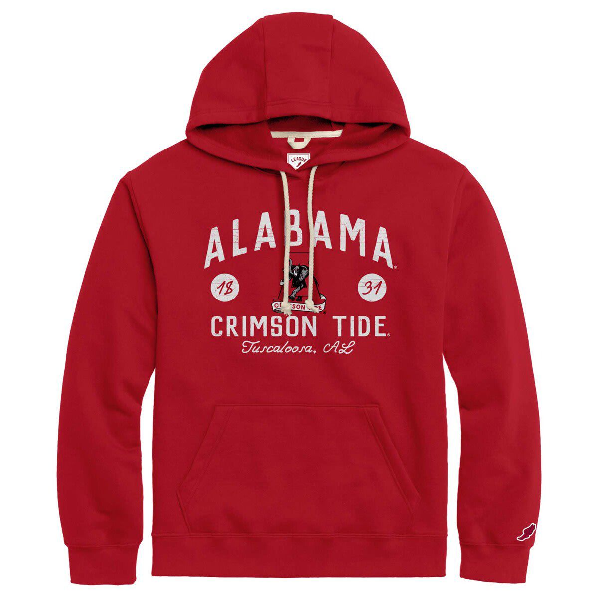 Alabama Crimson Tide NCAA Alabama Tide Bendy Arch Essential Pullover Hoodie