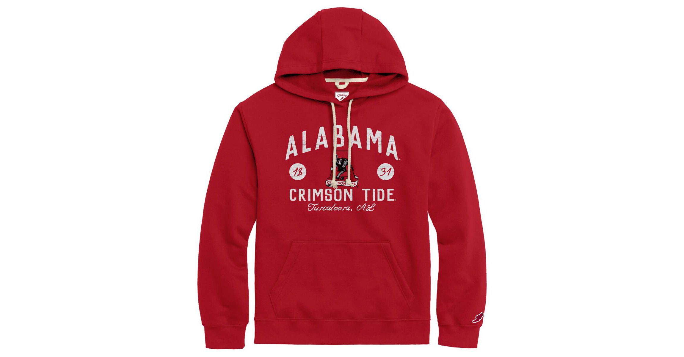 Alabama Crimson Tide NCAA Alabama Tide Bendy Arch Essential Pullover Hoodie