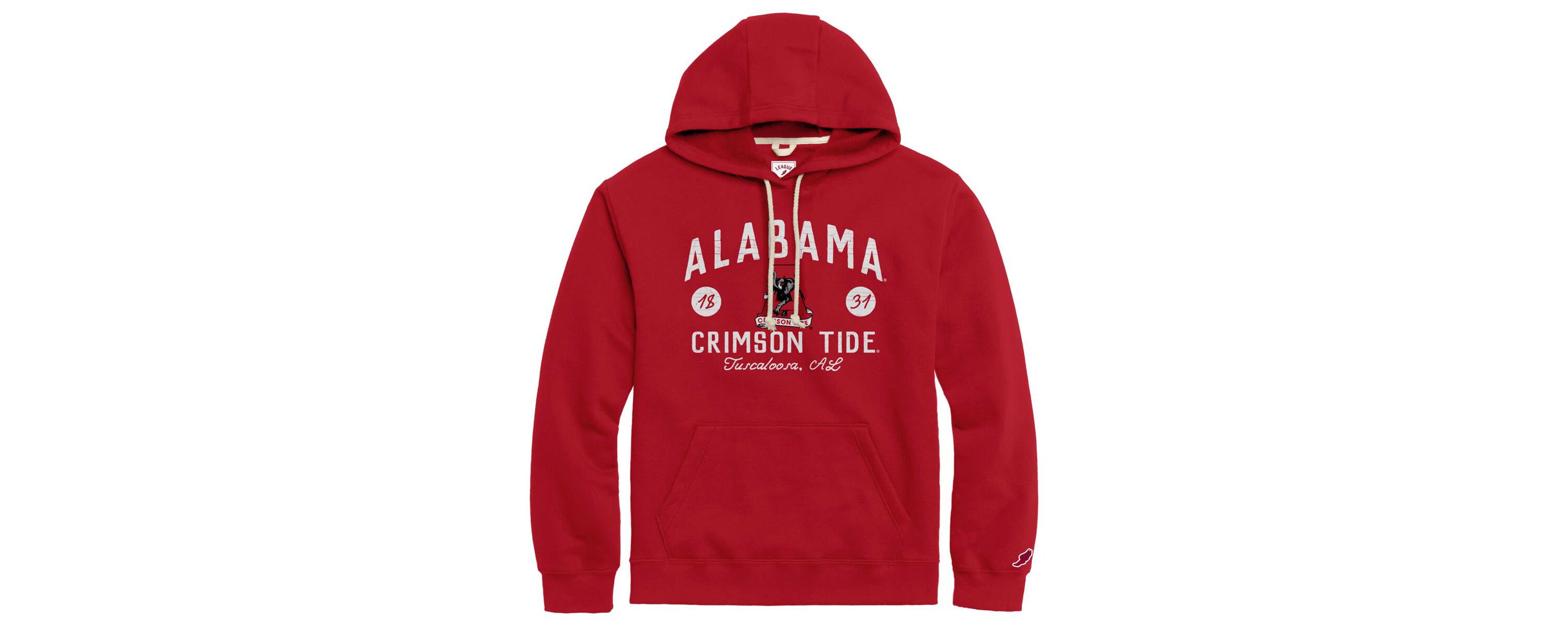 Alabama Crimson Tide NCAA Alabama Tide Bendy Arch Essential Pullover Hoodie