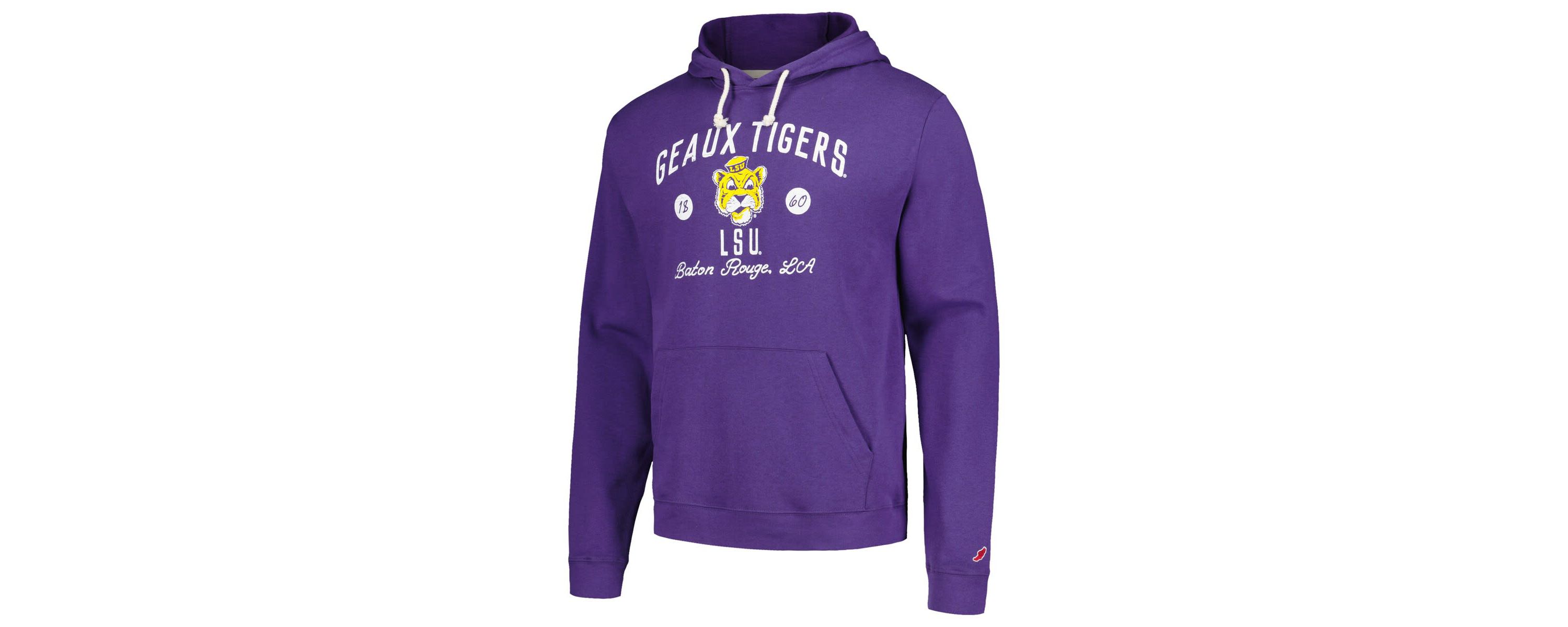 NCAA LSU Tigers Bendy Arch Essential Pullover Hoodie
