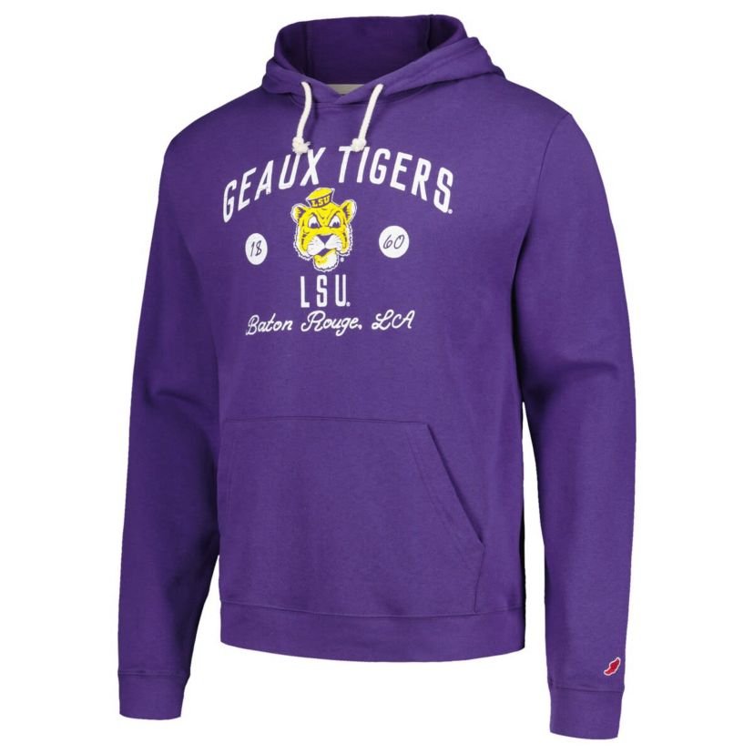 NCAA LSU Tigers Bendy Arch Essential Pullover Hoodie