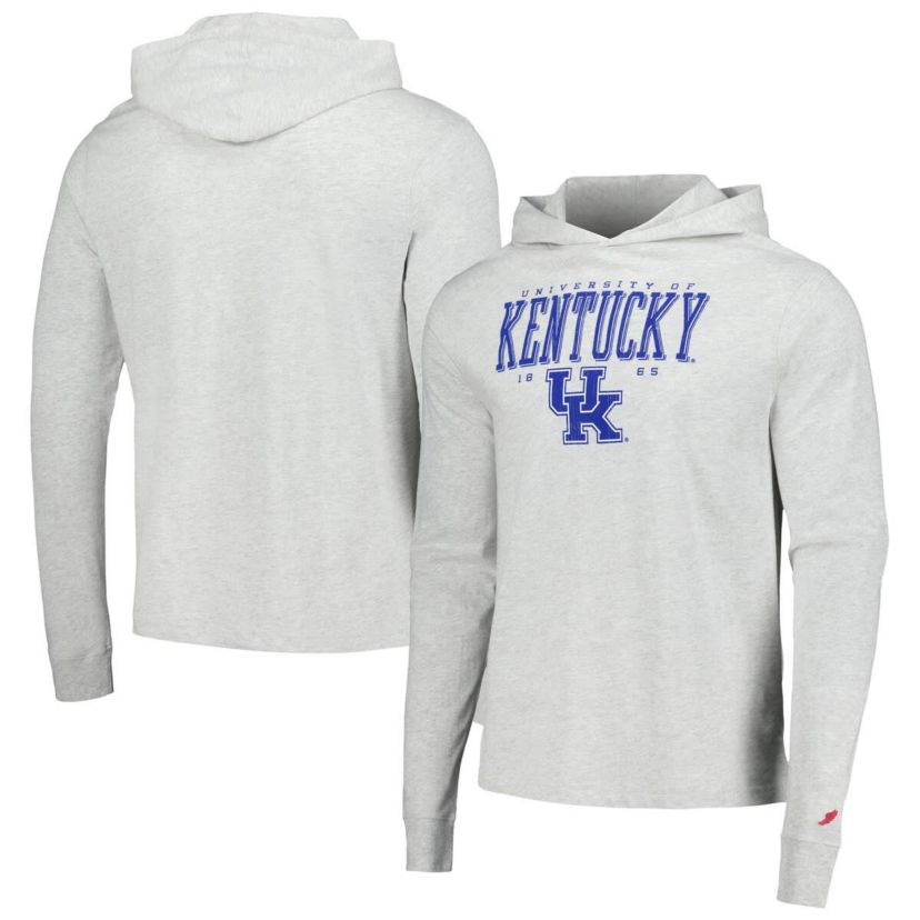 NCAA Kentucky Wildcats Team Stack Tumble Long Sleeve Hooded T-Shirt