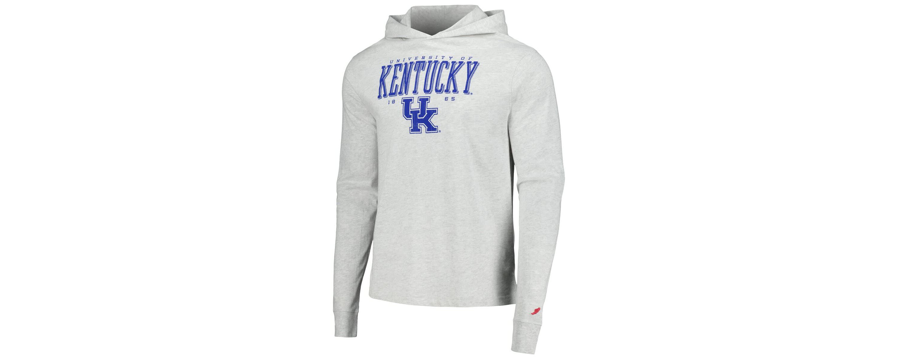 NCAA Kentucky Wildcats Team Stack Tumble Long Sleeve Hooded T-Shirt
