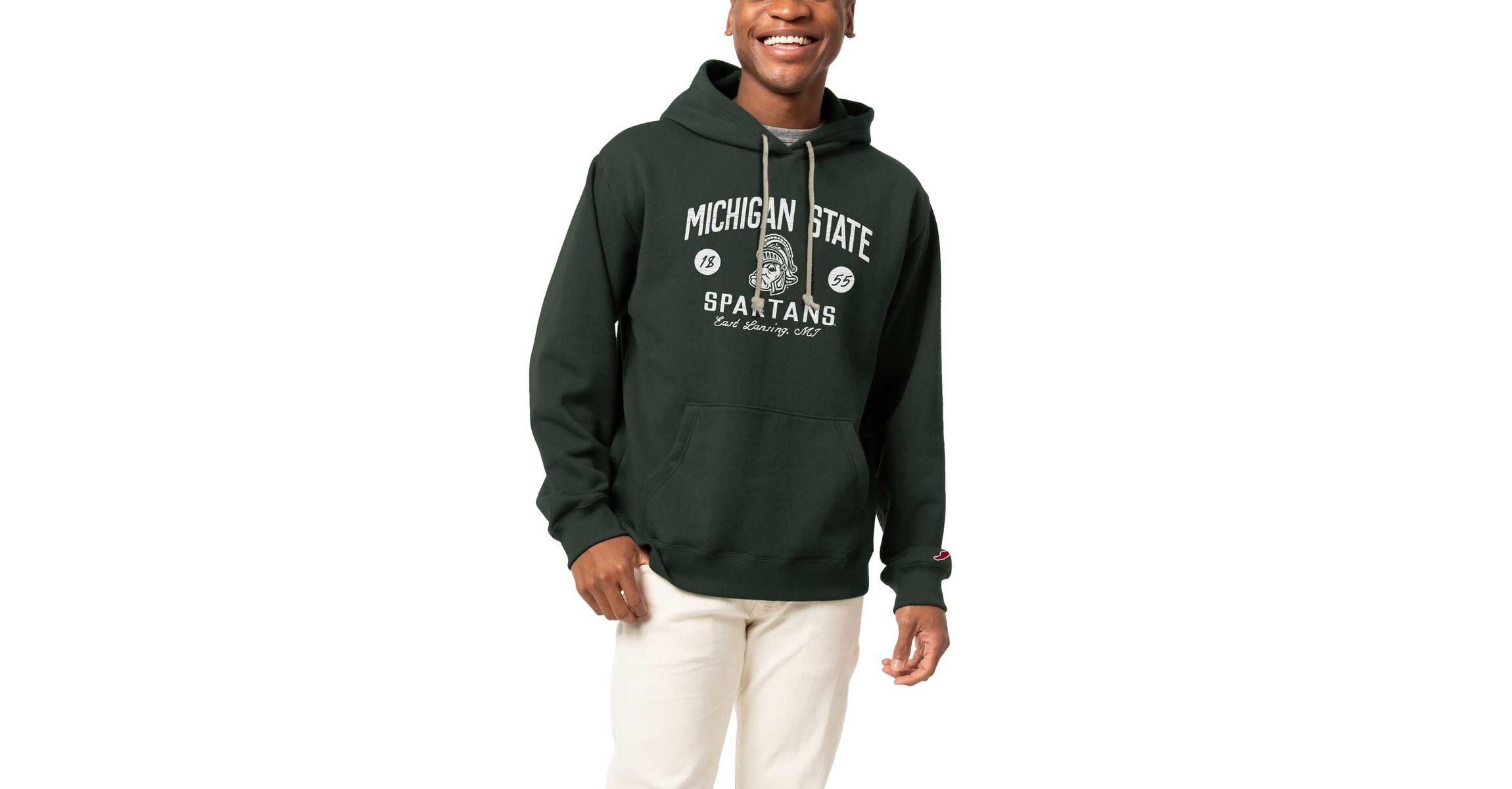 NCAA Michigan State Spartans Bendy Arch Essential Pullover Hoodie