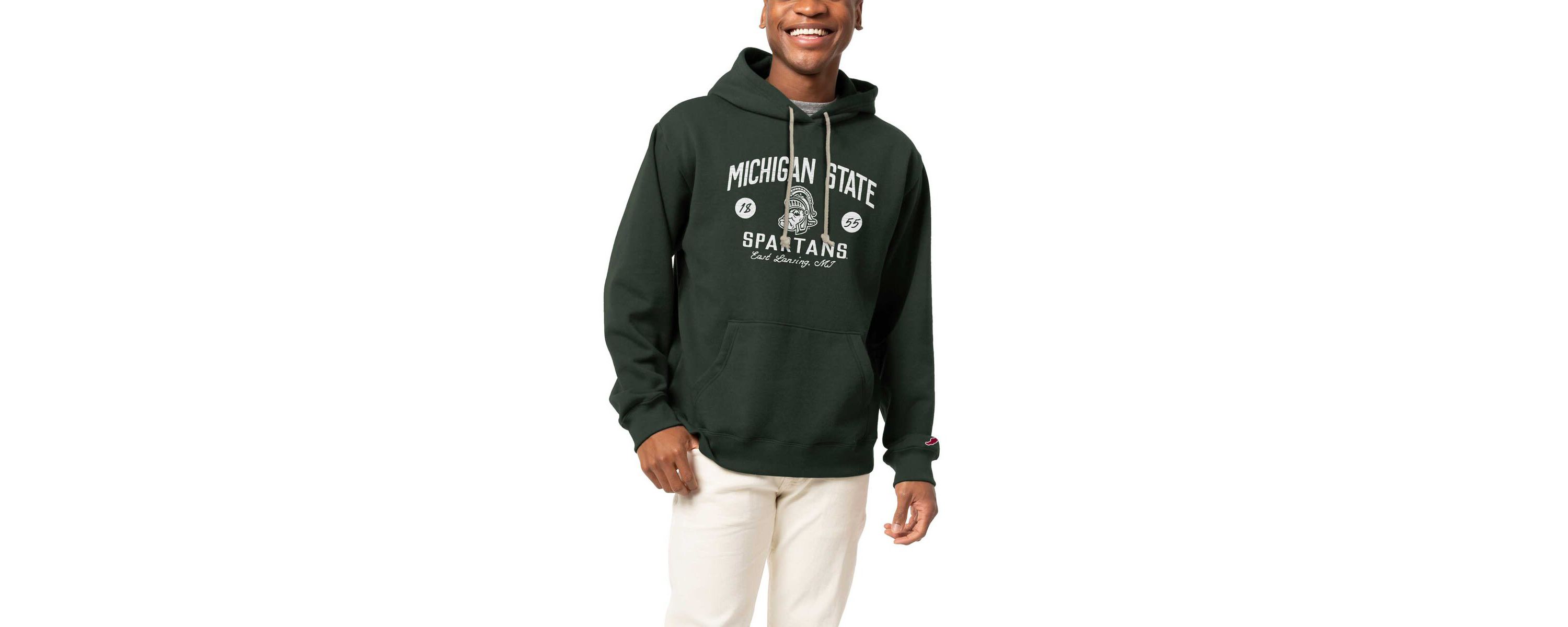 NCAA Michigan State Spartans Bendy Arch Essential Pullover Hoodie
