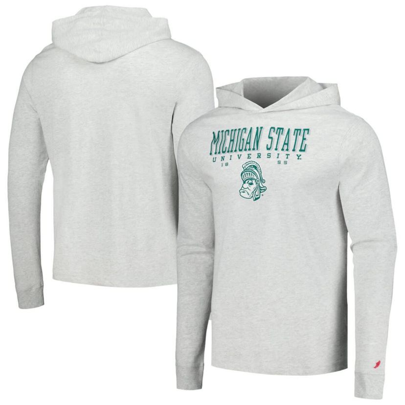 NCAA Michigan State Spartans Team Stack Tumble Long Sleeve Hooded T-Shirt