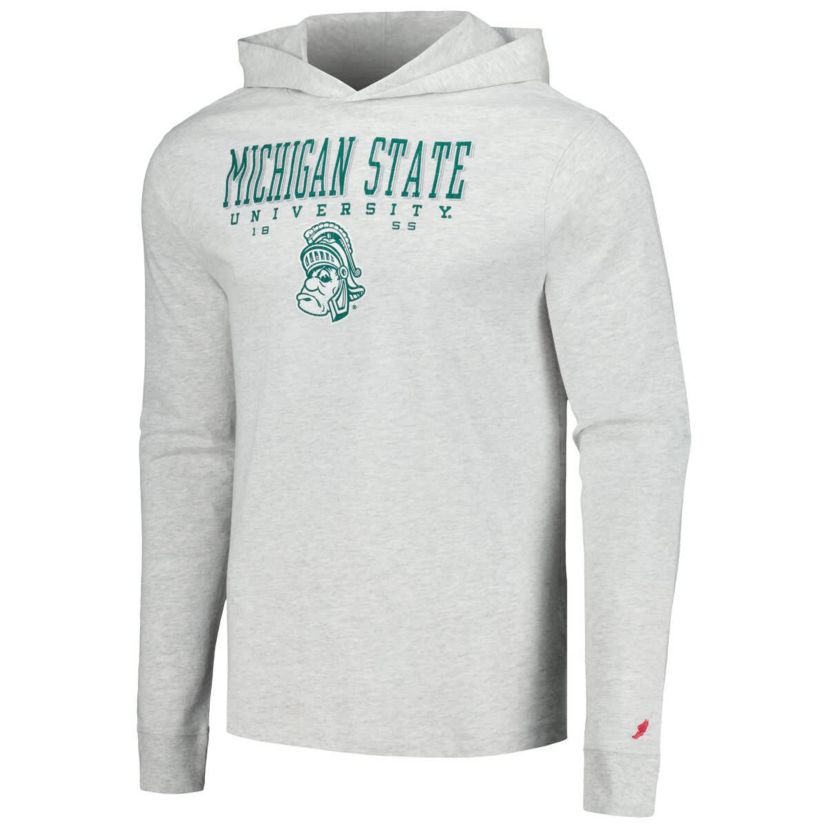 NCAA Michigan State Spartans Team Stack Tumble Long Sleeve Hooded T-Shirt