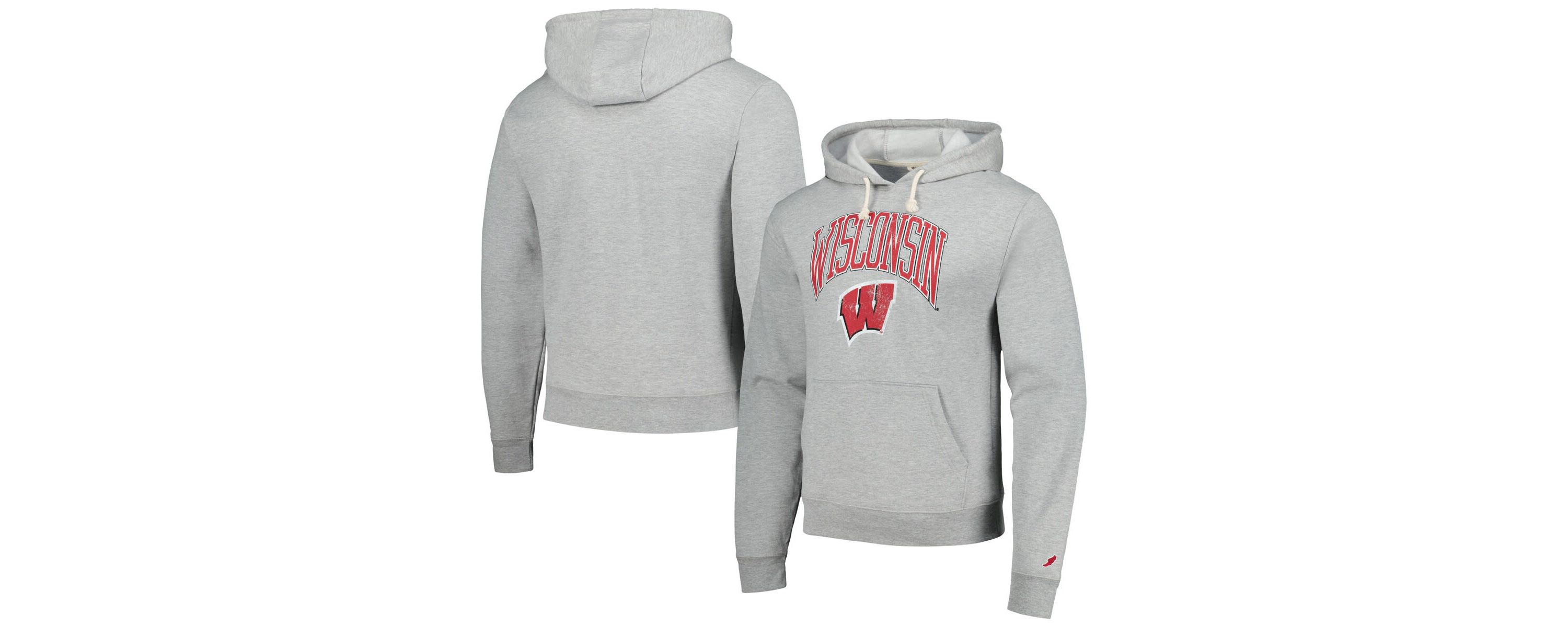 NCAA Wisconsin Badgers Tall Arch Essential Pullover Hoodie