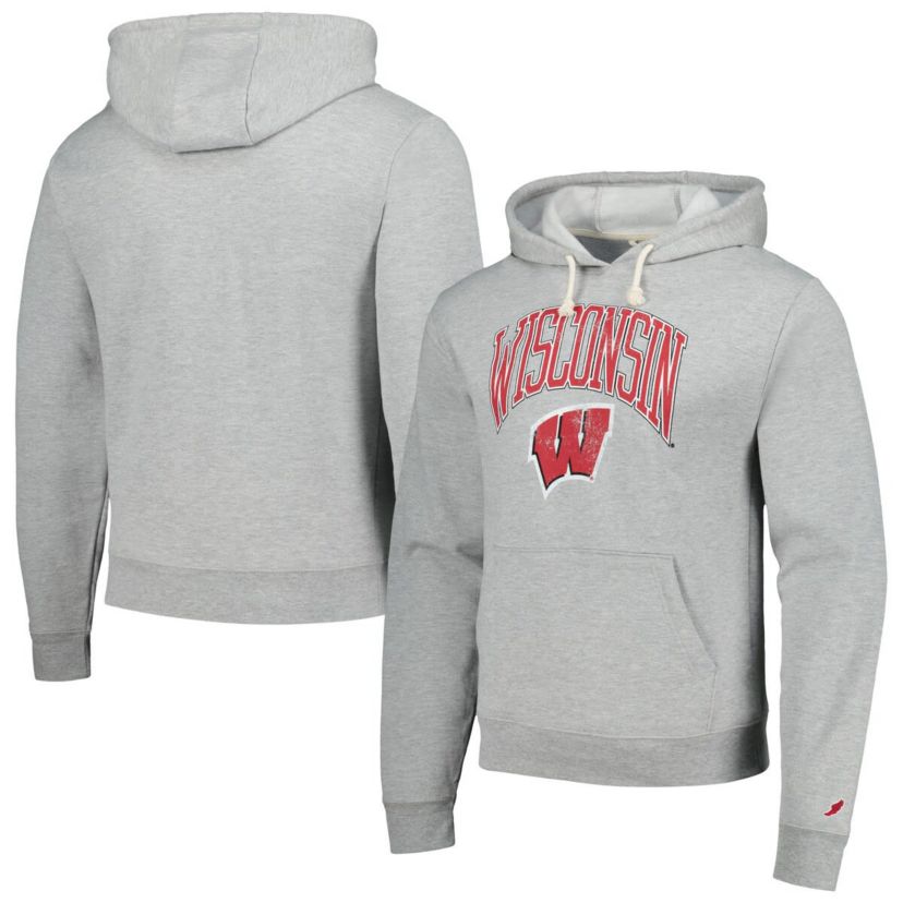 NCAA Wisconsin Badgers Tall Arch Essential Pullover Hoodie
