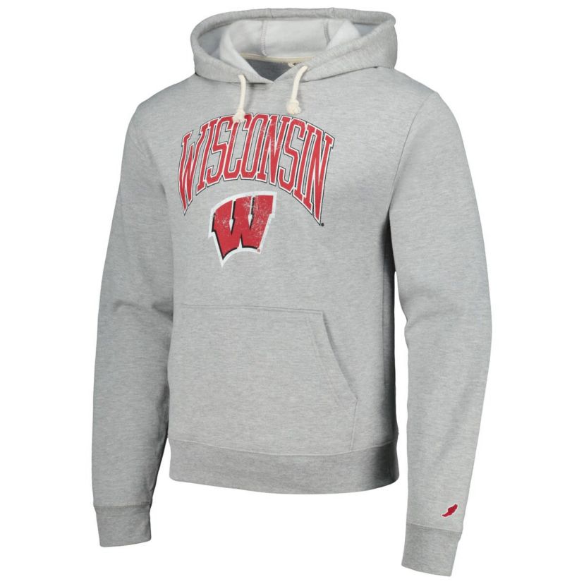 NCAA Wisconsin Badgers Tall Arch Essential Pullover Hoodie