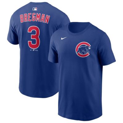 Men's MLB Nike Alex Bregman Chicago Cubs Name & Number T-Shirt