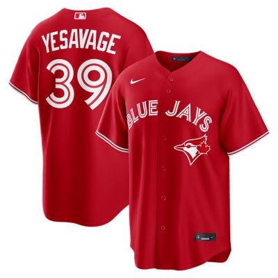 Men's Toronto Blue Jays MLB Nike Trey Yesavage Toronto Jays Canada Day Replica Jersey