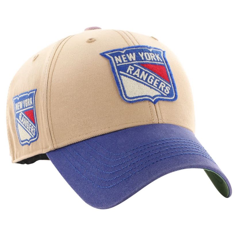 NHL Khaki/Blue New York Rangers Dusted Sedgwick MVP Adjustable Hat
