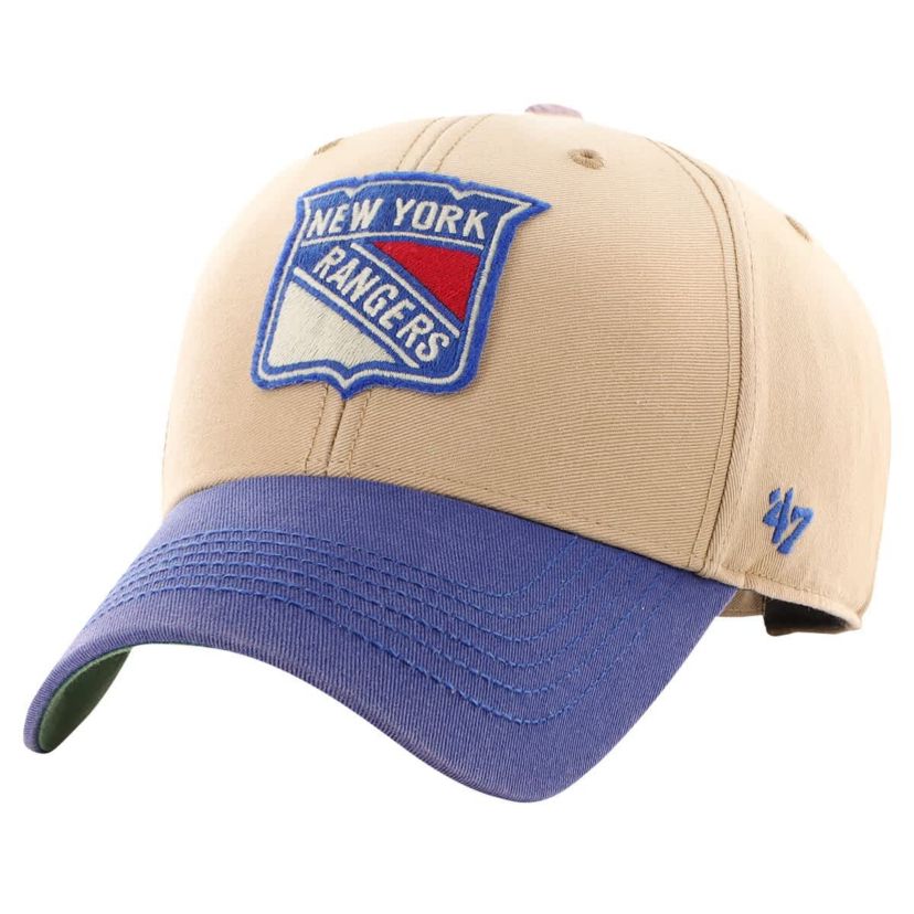 NHL Khaki/Blue New York Rangers Dusted Sedgwick MVP Adjustable Hat