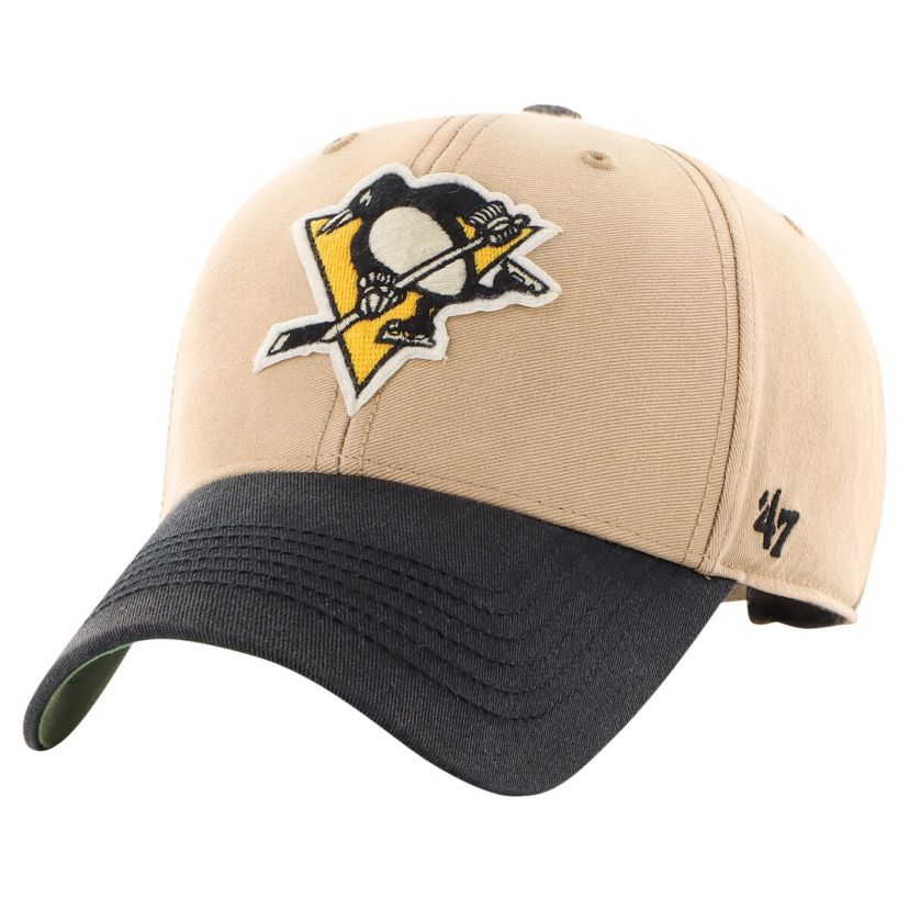 NHL Khaki/Black Pittsburgh Penguins Dusted Sedgwick MVP Adjustable Hat