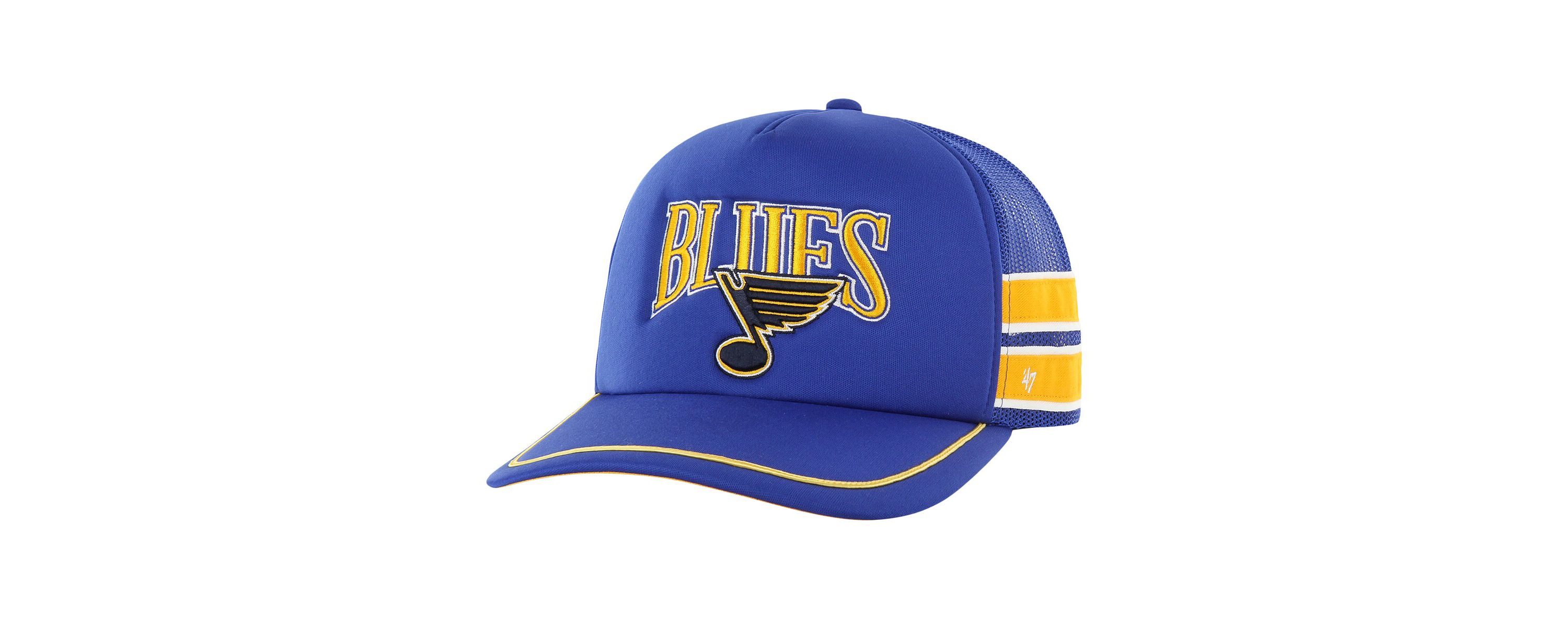 NHL St. Louis Blues Sideband Stripes Trucker Snapback Hat