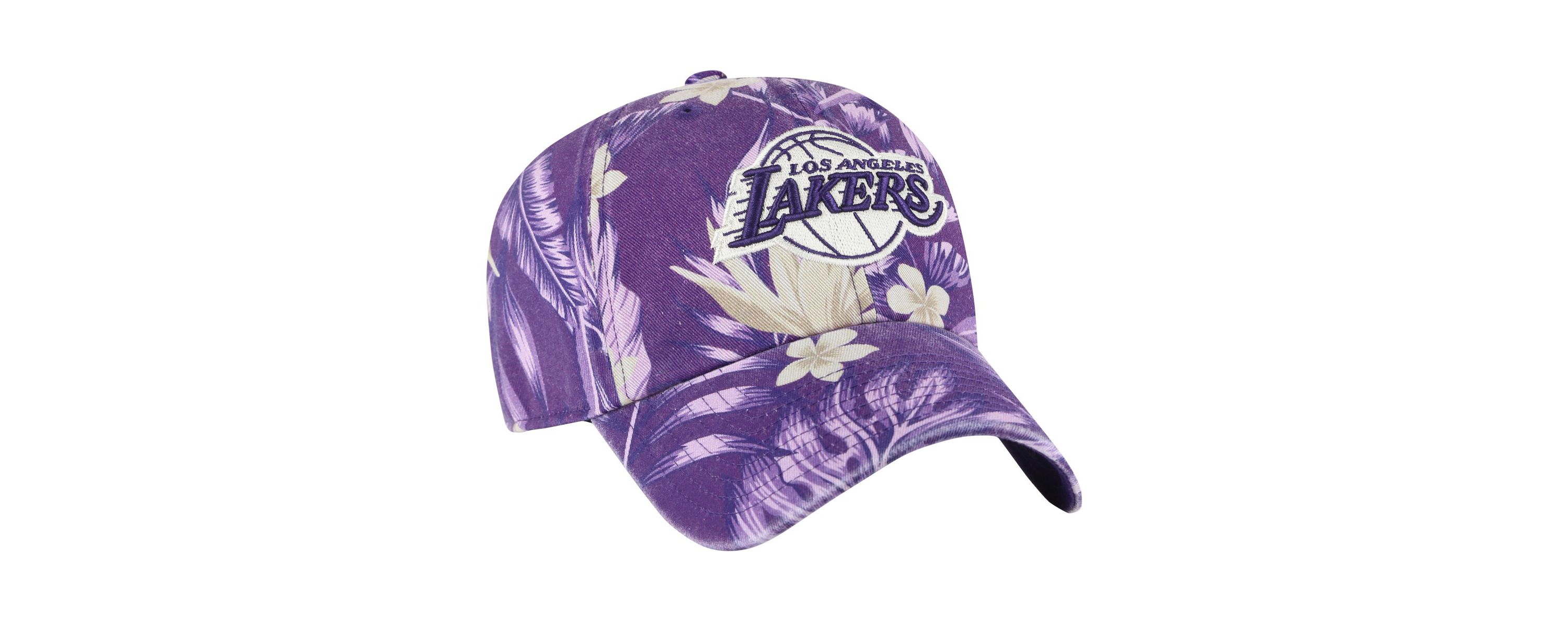 NBA Los Angeles Lakers Tropicalia Floral Clean Up Adjustable Hat