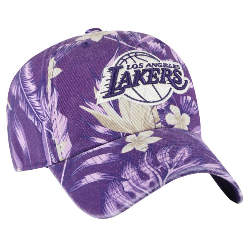 NBA Los Angeles Lakers Tropicalia Floral Clean Up Adjustable Hat