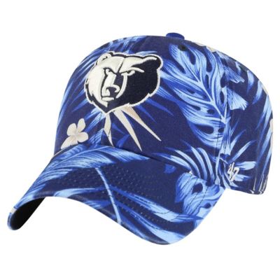 '47 Men's NBA Memphis Grizzlies Tropicalia Floral Clean Up Adjustable Hat, Navy Blue