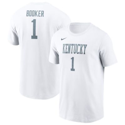 Men's NCAA Nike Devin Booker Kentucky Wildcats Alternate Name & Number T-Shirt, White, Medium