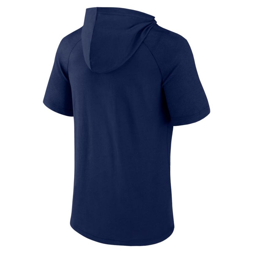 NCAA Fanatics Notre Dame Fighting Irish Double Arch Raglan Short Sleeve Hoodie T-Shirt
