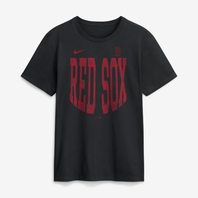 Men's Boston Red Sox MLB Nike Boston Sox Velocity Victor T-Shirt, Black, Medium