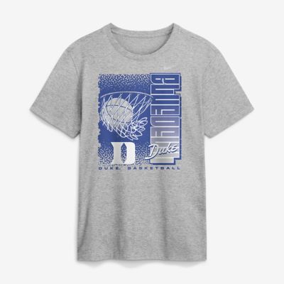 Men's Duke Blue Devils NCAA Nike Duke Devils Basketball Refresh T-Shirt, Gray, 2XL