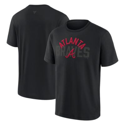 Men's MLB Fanatics Atlanta Braves Out Heavyweight T-Shirt, Black, XL