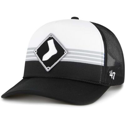 '47 Men's Chicago White Sox MLB Chicago Sox Lift Off Foam Front Mesh Trucker Adjustable Hat