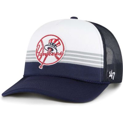 '47 Men's MLB New York Yankees Lift Off Foam Front Mesh Trucker Adjustable Hat, Navy Blue
