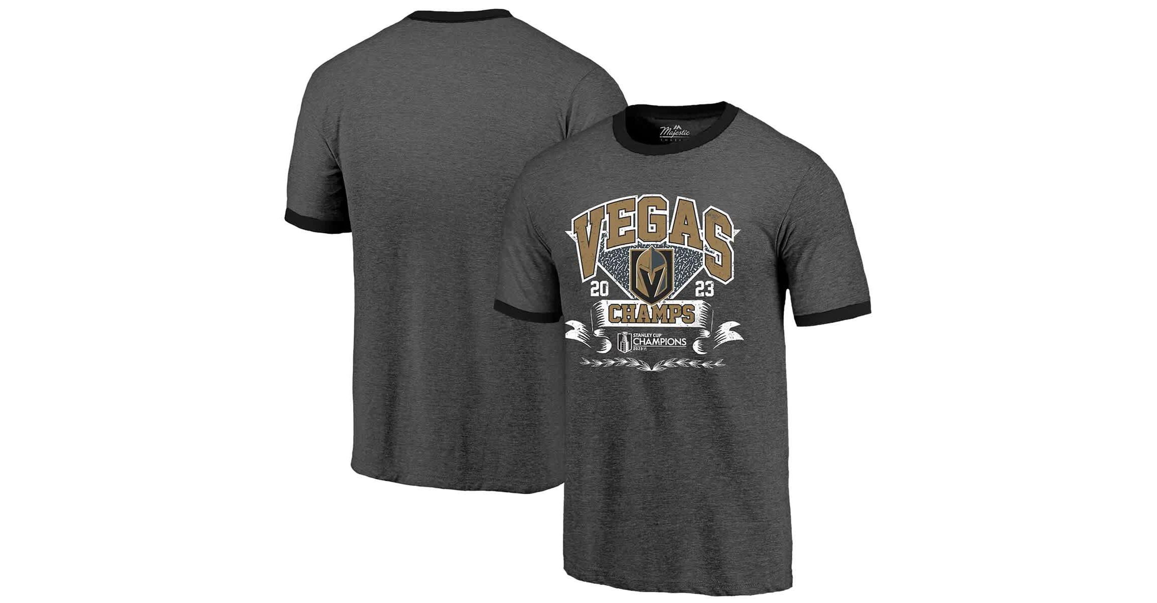 NHL Vegas Golden Knights 2023 Stanley Cup s Ringer Tri-Blend T-Shirt