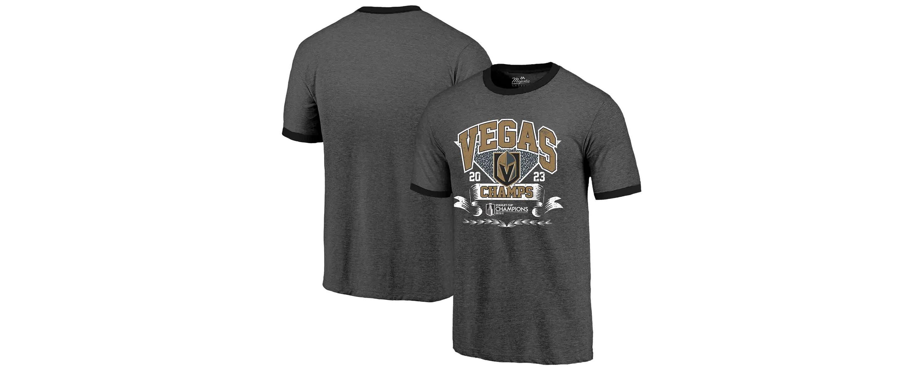 NHL Vegas Golden Knights 2023 Stanley Cup s Ringer Tri-Blend T-Shirt