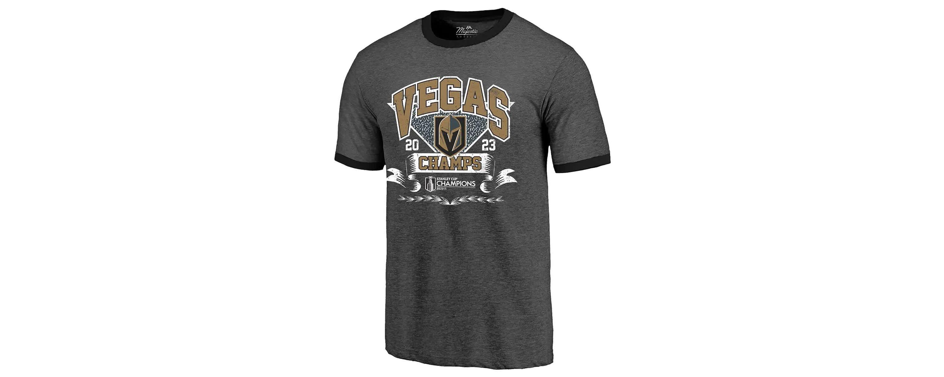 NHL Vegas Golden Knights 2023 Stanley Cup s Ringer Tri-Blend T-Shirt